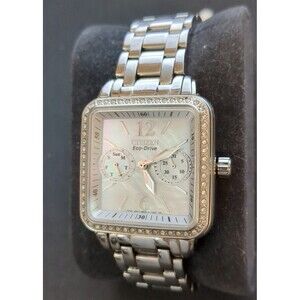 Citizen Eco-Drive “Silhouette” Swarovski Crystal MOP women's watch